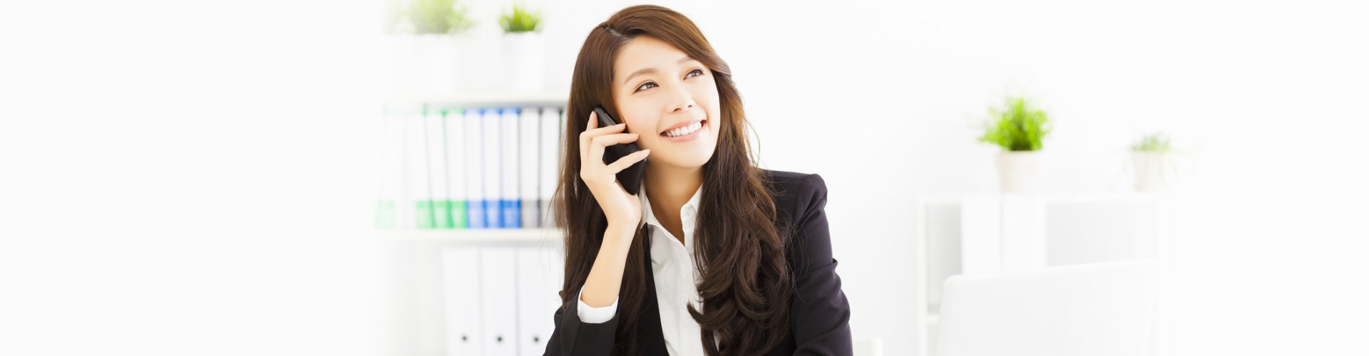 Woman talking over the phone